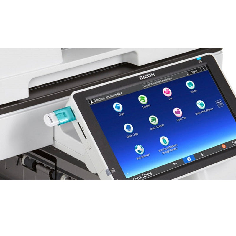 Ricoh MP 2555 Monochrome Laser Multifunction Color Scanner Printer/Copier, Prints Upto 25 Ppm For Productive Black And White