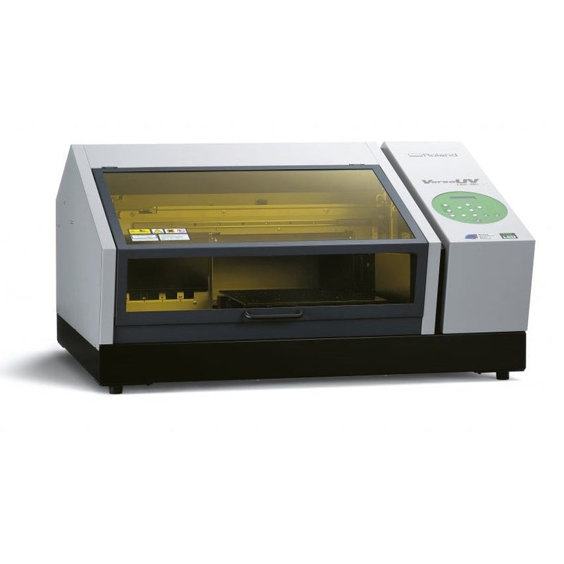 $399/Month Roland LEF-12i (add Bofa) VersaUV 12” Inch 6-Colors Benchtop UV Flatbed Printer - Desktop UV Flatbed Printer, 12 X 11 Print Area