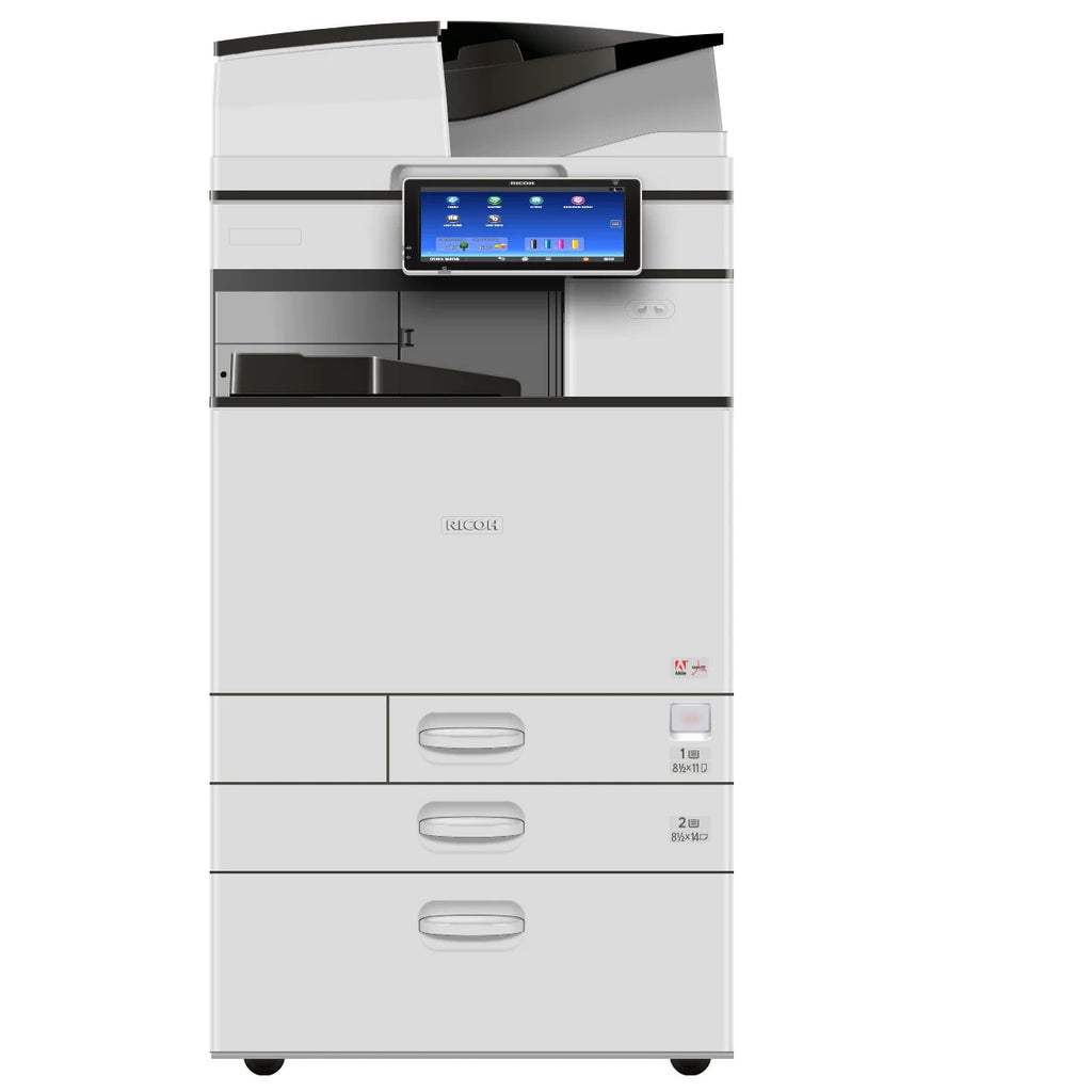 $75/Month Ricoh MP C3004 Office Color Laser Multifunction Printer/Copier Scanner 11X17, 12x18 With 10.1" Inch Smart Operation Panel