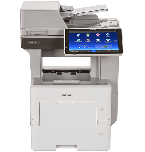 Ricoh Aficio MP 501SPF Black and White Multifunction Laser Printer - Mississauga Copiers