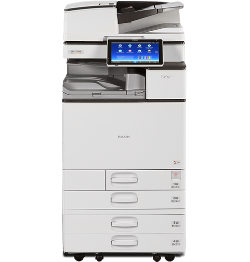 $55/Month Ricoh MP C3504 Color Office Printer, Copier Multifunction Printer Scanner, One Pass Duplex, 300gsm - Mississauga Copiers