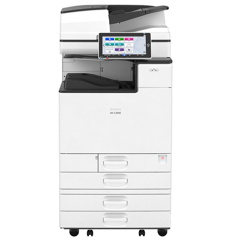Ricoh IM C6000 Color Laser Multifunction Printer Copier Scanner Fax With The Optional LCT (Large Capacity Side Tray) - Mississauga Copiers