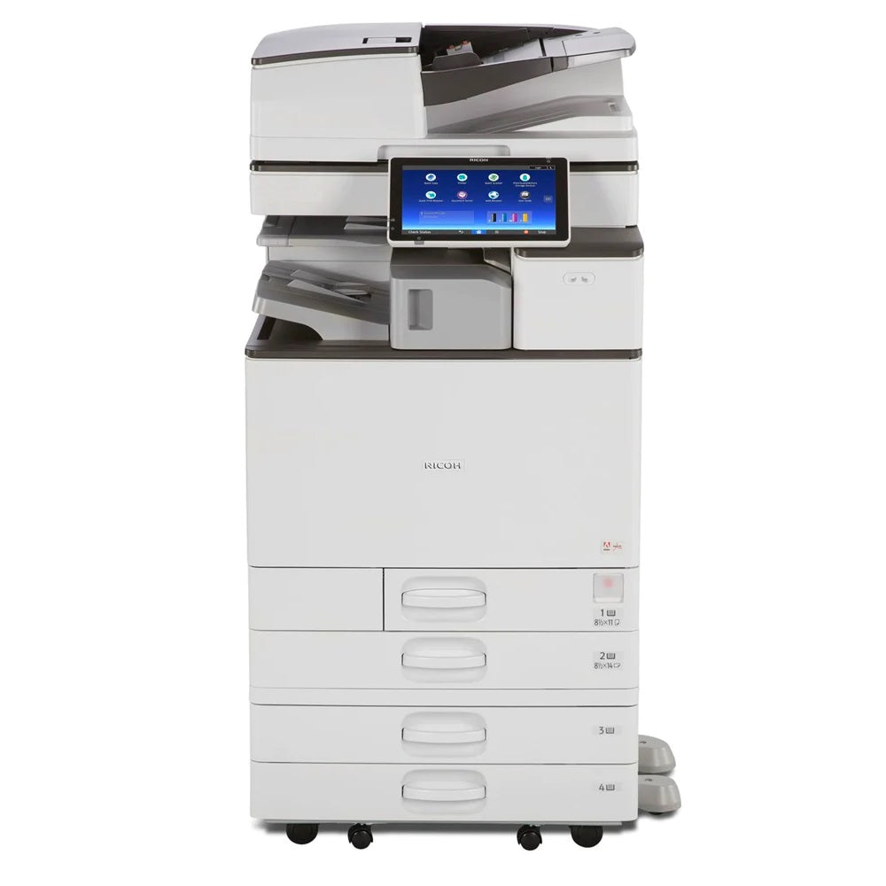 Ricoh MP C2004 Duplex Color Laser All-In-One Printer (Print, Copy, Scan, Fax), 11x17 12x18 With 10.1'' Touchscreen And 1200 x 1200 DPI - Only 34k Pages