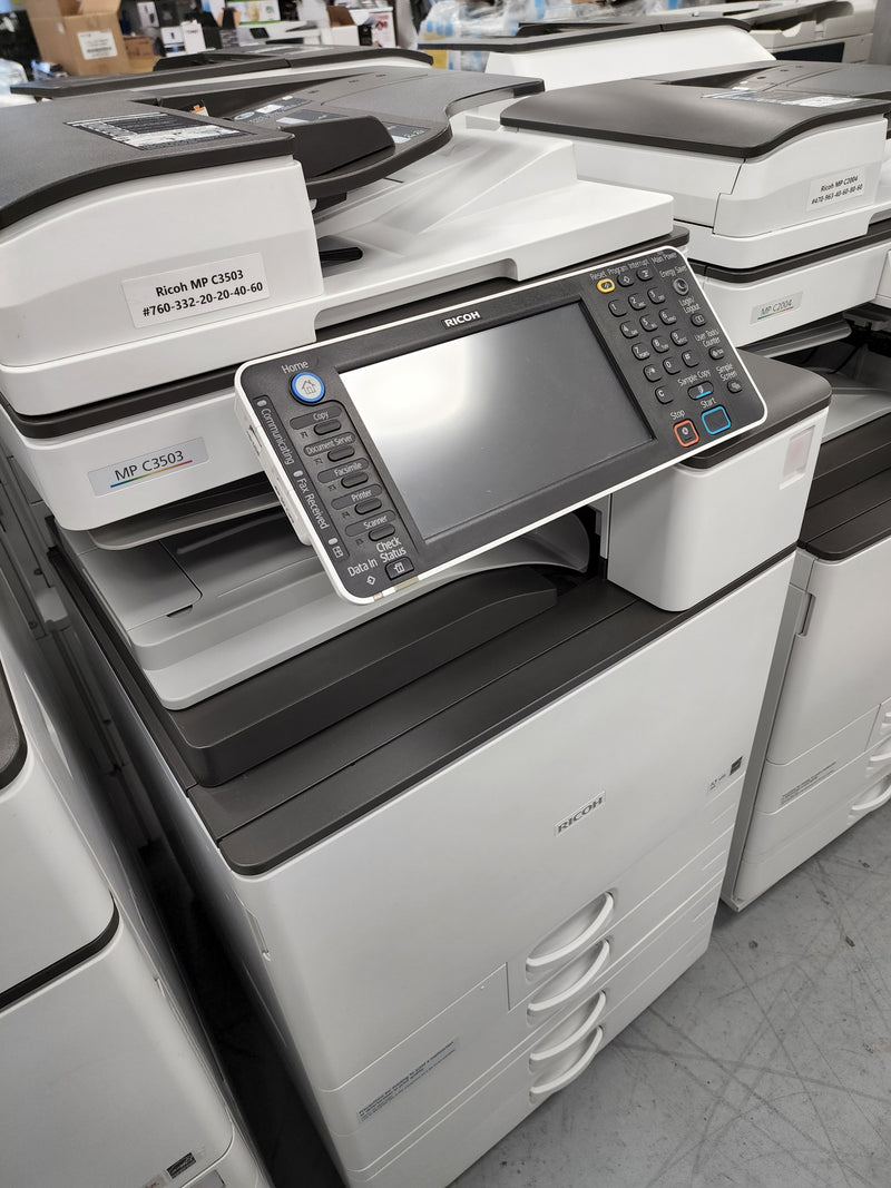 $29/Month Ricoh MP C3003 11x17 13x19 A3 Office Color Laser Multifunction Copier Printer Scanner, Photocopier For Lease Used Repossessed