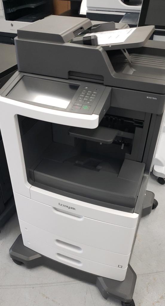 $25/month From REPO Lexmark MX-810de Monochrome Laser Multifunction Printer Repossessed - Lease to Own a Powerful Office Printer - Mississauga Copiers