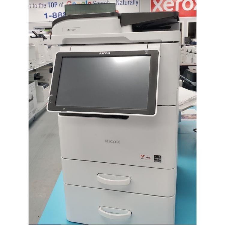Ricoh MP 305+ SPF Desktop Commercial Monochrome B/W Multifunction Laser Printer Copier Scanner With Large LCD For Business - Mississauga Copiers