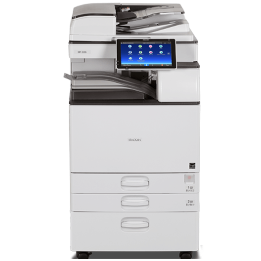 $59/month Ricoh Monochrome IM C2555 Multifunction Laser Printer Copier Scanner, 11x17, 12x18 With iPad Style LCD On Sale By Absolute Toner In Canada - Mississauga Copiers