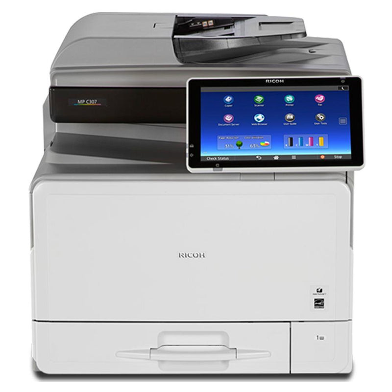 $35/Month Ricoh MP C307 Full Size Color Laser Multifunction Printer Copier, Scanner, Facsimile For Office - Mississauga Copiers