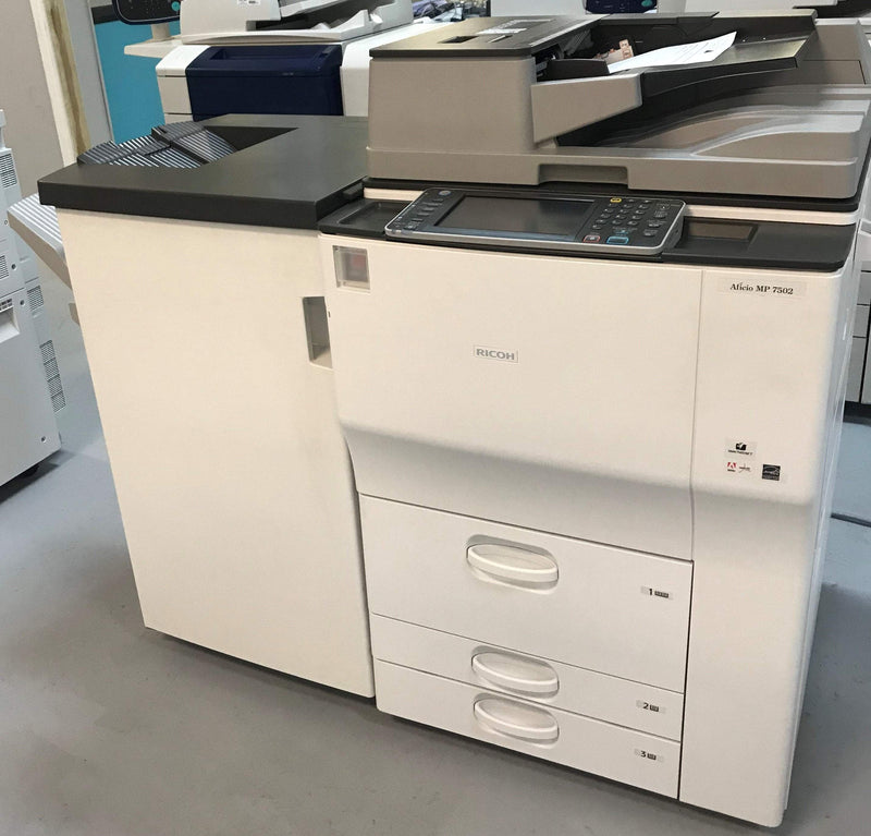 Absolute Toner $97/month NEW Repossessed only 1k Pages Printed Ricoh MP 7502 Monochrome ALL INCLUSIVE PREMIUM Copier - Only 1k pages Lease 2 Own Copiers