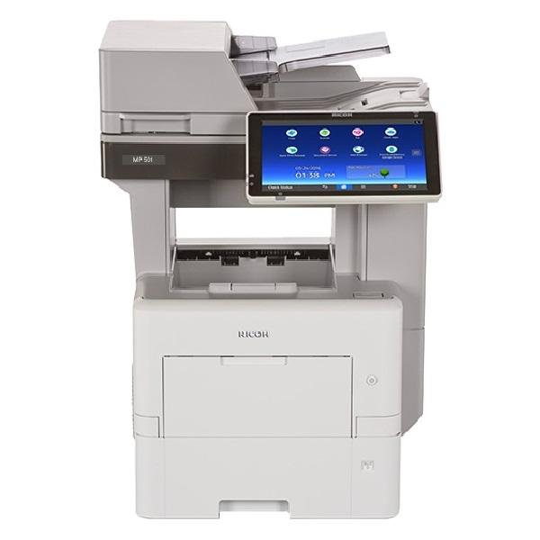 Ricoh MP 601 SPF Monochrome B/W Multifunction Laser Printer Copier Scanner With Large LCD Touch Screen, 60 PPM For Office - Mississauga Copiers