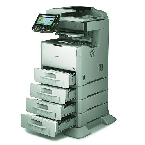 Absolute Toner Pre Owned Ricoh SP 5210 5210SR Black & White Copier Printer Color Scan High Speed office photocopier Office Copiers In Warehouse