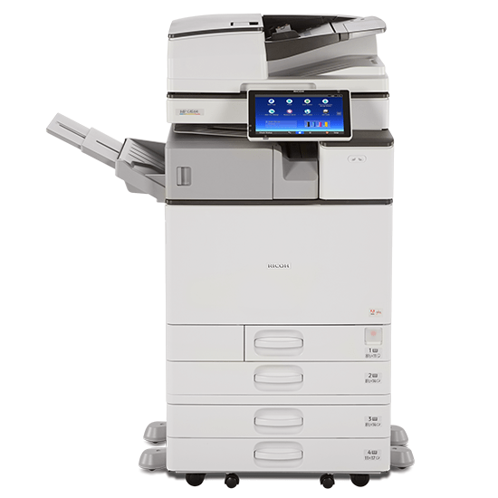 $75.24/Month Ricoh MP C5504ex Color Laser Multifunction Printer Copier Scanner, 4 Paper Trays For Office Use - Mississauga Copiers